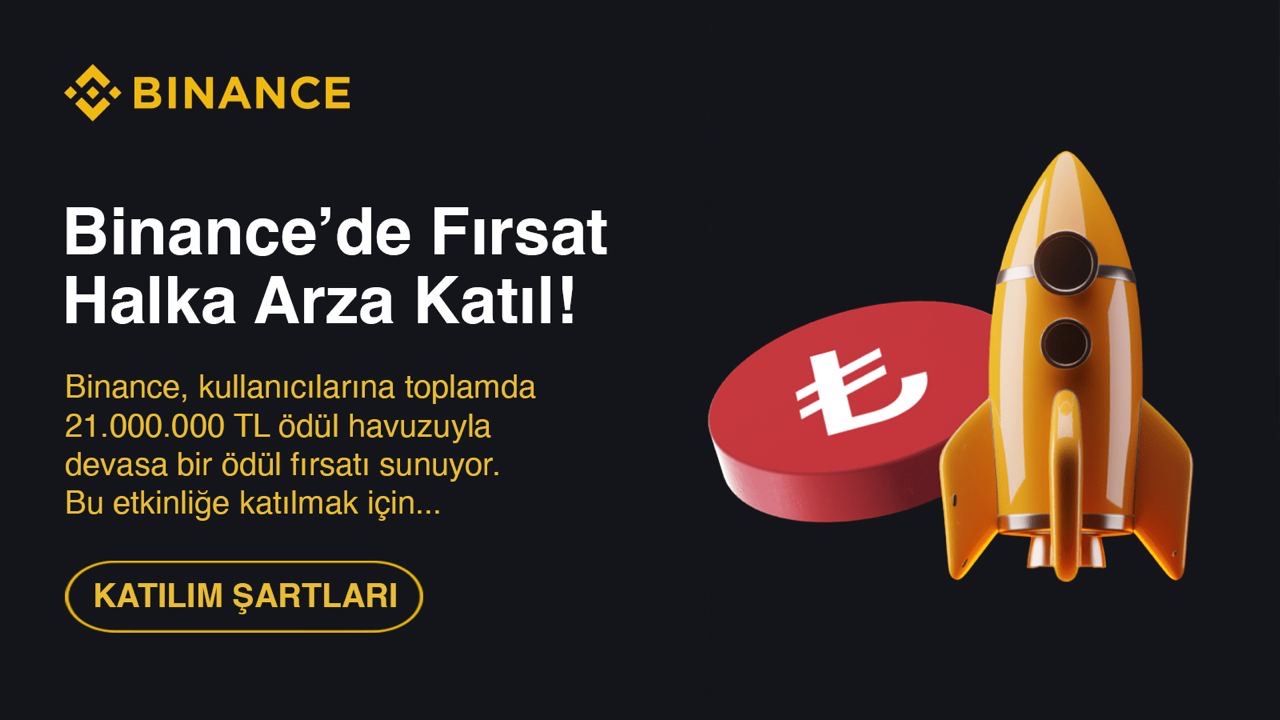 Binance ile Kripto Halka Arzı Kazanın! logosu