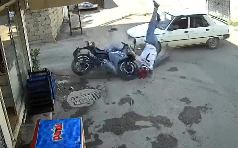 Adıyaman'da Dehşet Dolu Kaza: Motosiklet Sürücüsü Uçtu Gitti